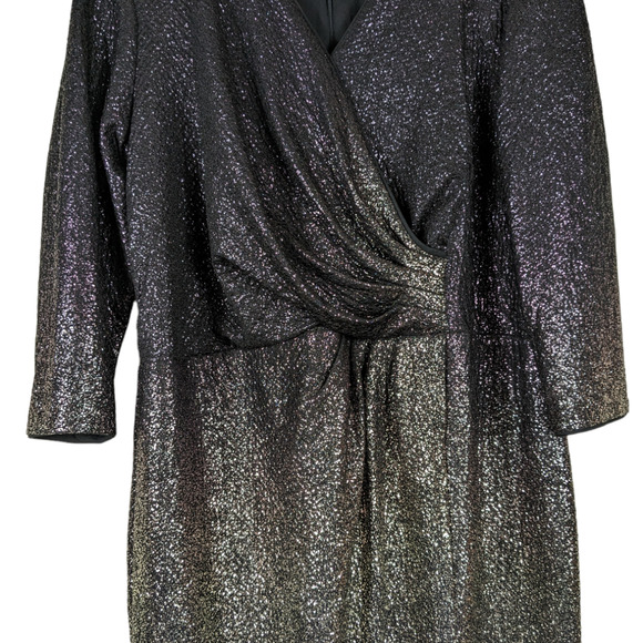Julia Jordan Black and Silver Sequin Dress - Picture 3 of 11